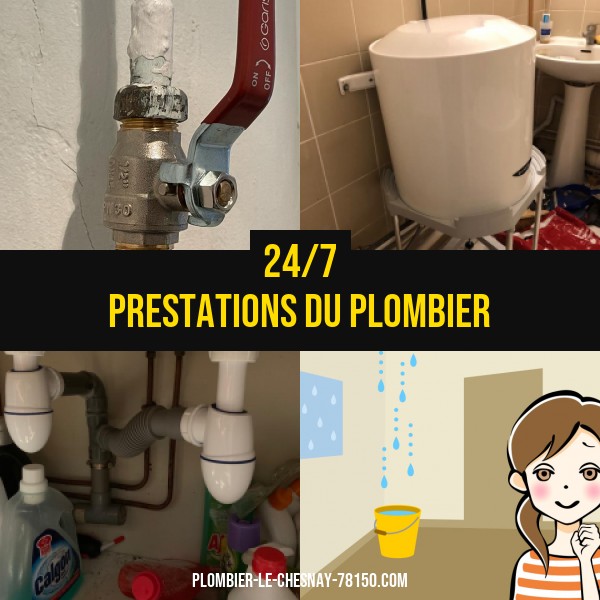 prestations du plombier